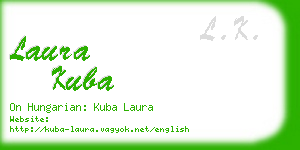laura kuba business card